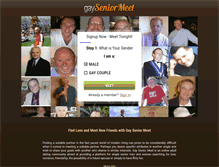 Tablet Screenshot of gayseniormeet.com